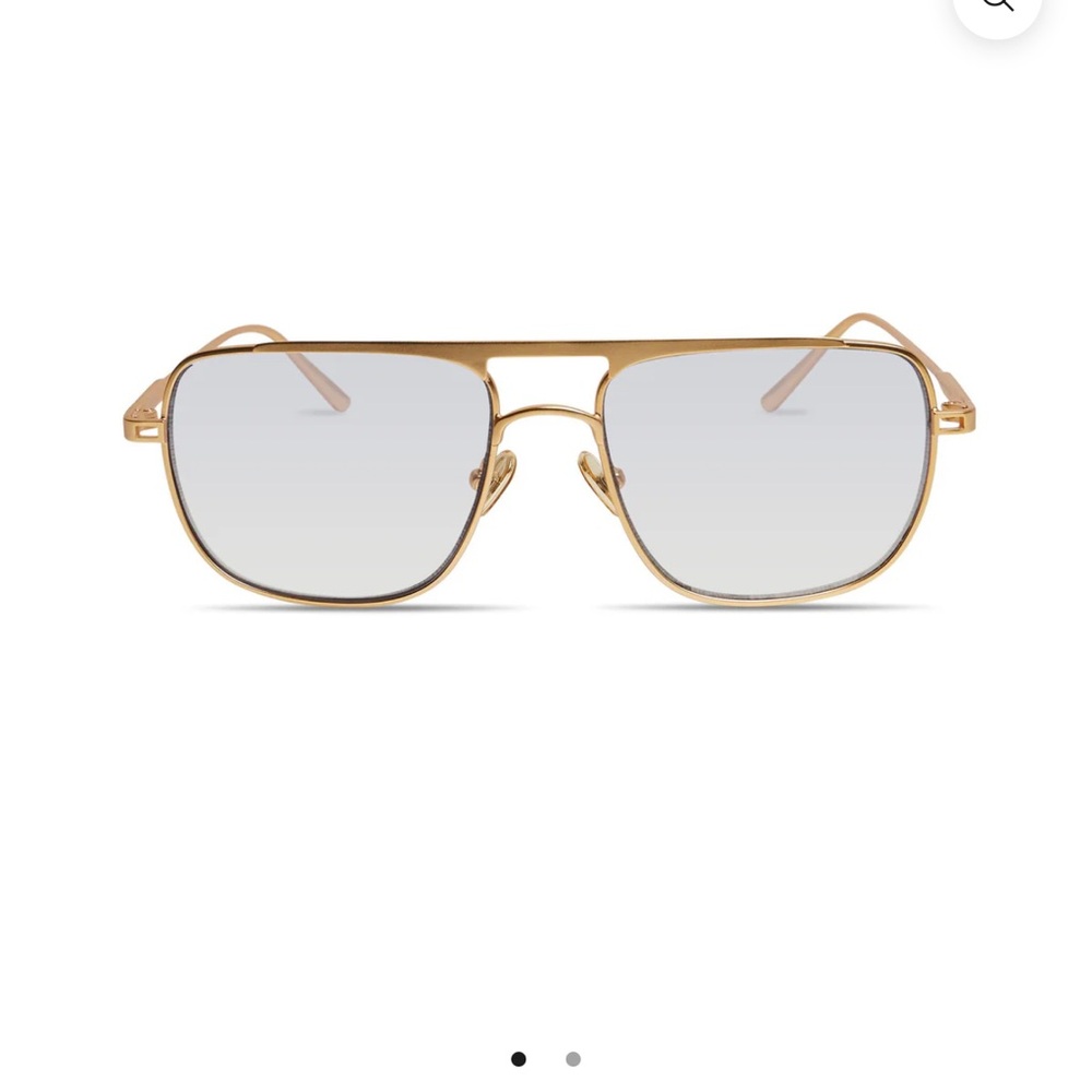 Elisa Johnson Jane Gold Frame Sunglasses